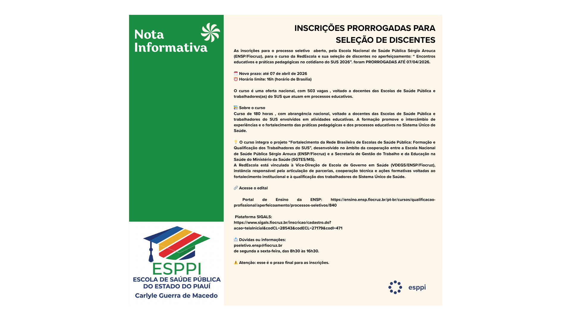 Seleção de Discentes